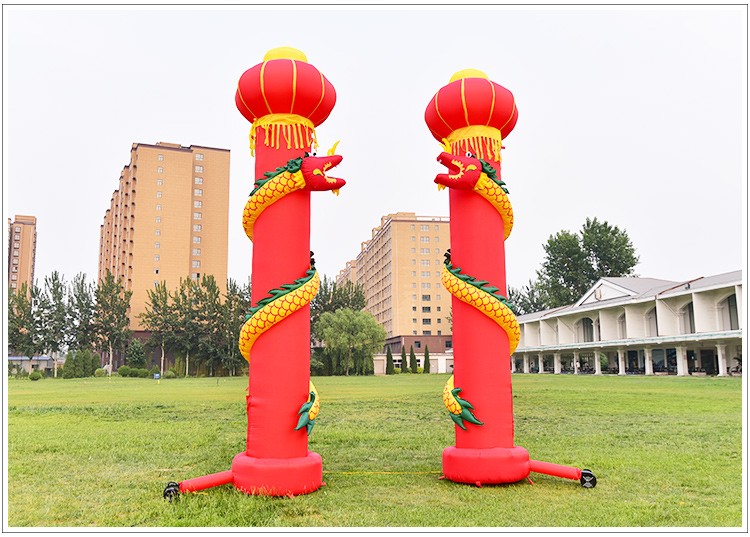 自贡节庆华表立柱